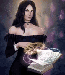 Gif animé gothique sorcière
